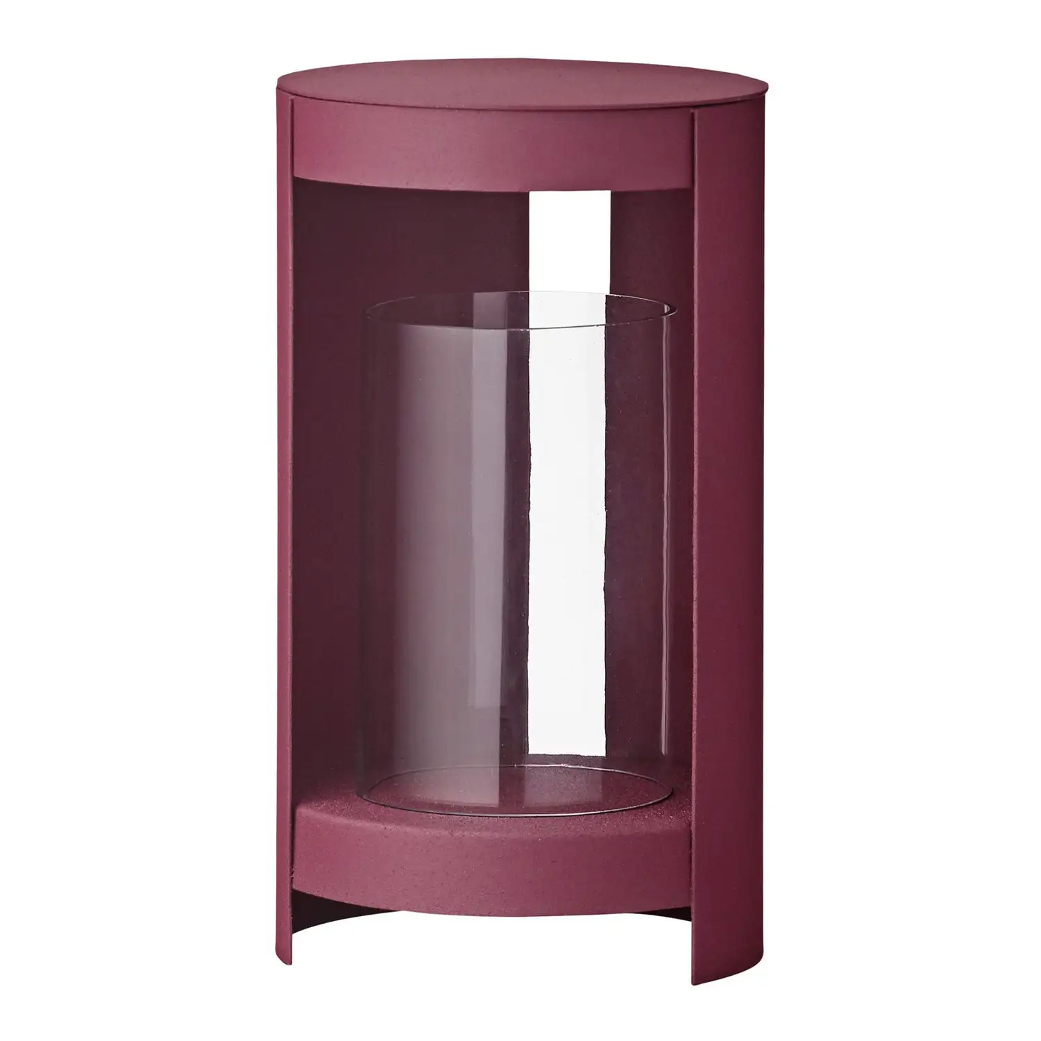 AYTM Ora Lantern Ø15.5x28.2 Cm, Burgundy 1 AYTM Ora Lantern Ø15.5x28.2 Cm, Burgundy