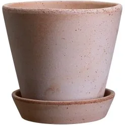 Bergs Potter Julie Pot With Saucer Pink Ø17 Cm