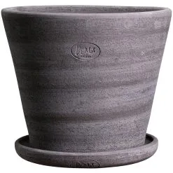 Bergs Potter Julie Pot With Saucer Grey Ø45 Cm