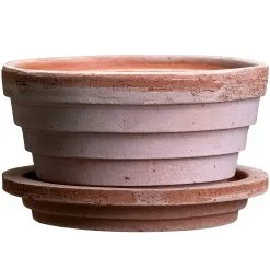 Bergs Potter Planet Pot With Saucer Pink Ø12 Cm