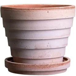 Bergs Potter Planet Pot With Saucer Pink Ø14 Cm