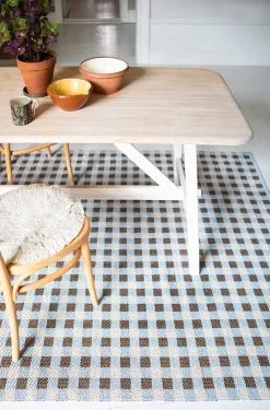 Brita Sweden Poppy Rug Blue/Brown, 170x250 Cm -Cheap Sagaform Store brita sweden poppy rug 16