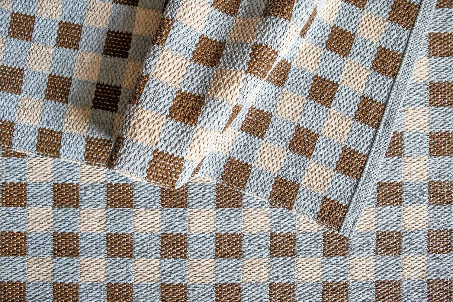 Brita Sweden Poppy Rug Blue/Brown, 70x200 Cm 2 Brita Sweden Poppy Rug Blue/Brown, 70x200 Cm - Image 2