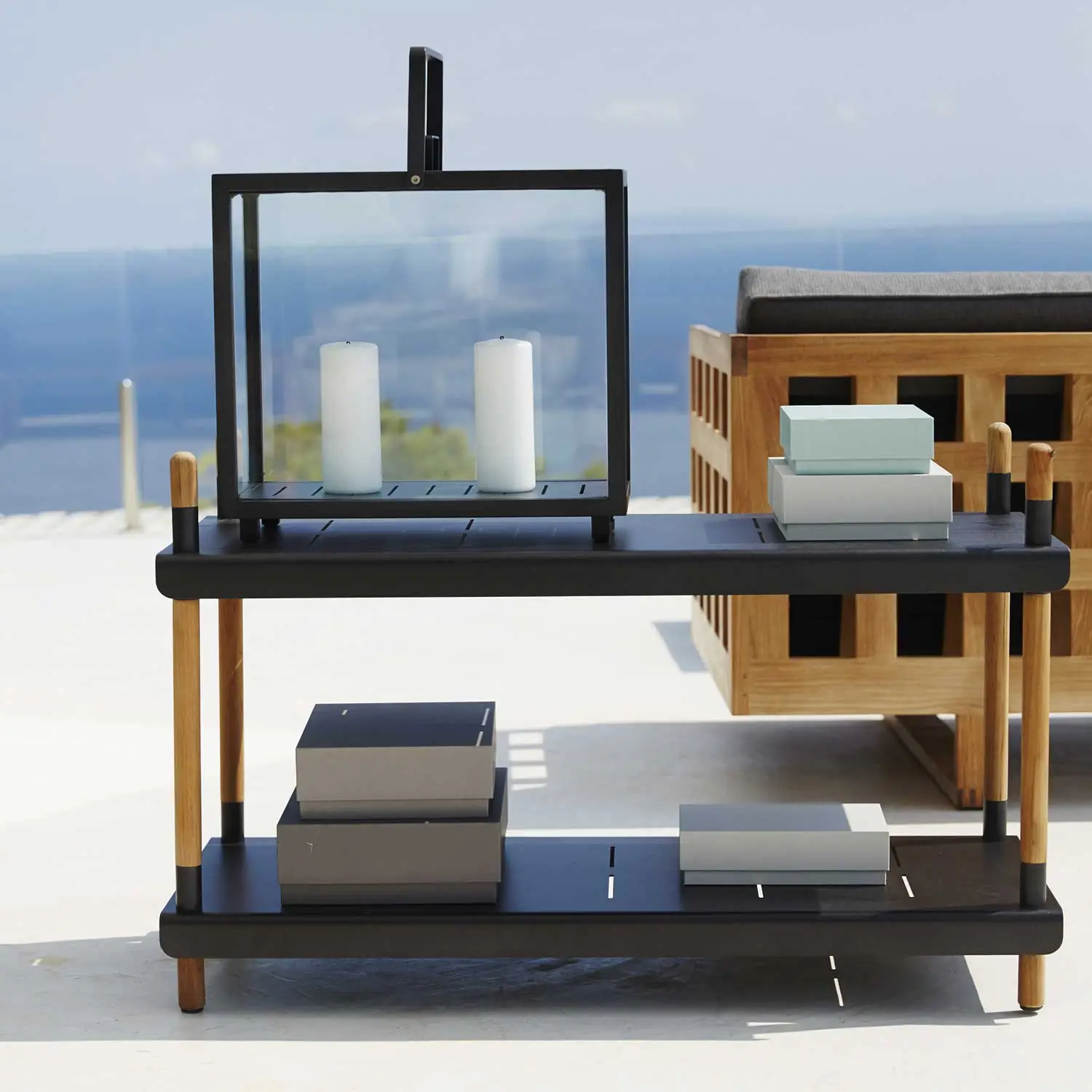 Cane-line Lighthouse Lantern, Grey 3 Cane-line Lighthouse Lantern, Grey - Image 3