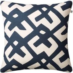 Chhatwal & Jonsson Dadra Cushion 50x50 Cm, Blue / Off White