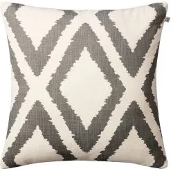 Chhatwal & Jonsson Diamond Cushion 50x50 Cm, Grey / Off White