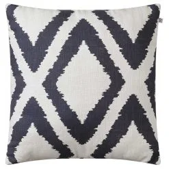 Chhatwal & Jonsson Diamond Cushion 50x50 Cm, Blue / Off White