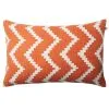 Chhatwal & Jonsson Ikat Sema Outdoor Cushion 40x60 Cm, Apricot Orange
