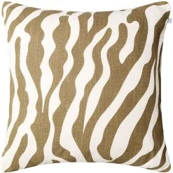 Chhatwal & Jonsson Zebra Cushion 50x50 Cm Outdoor, Shitake / Off-white