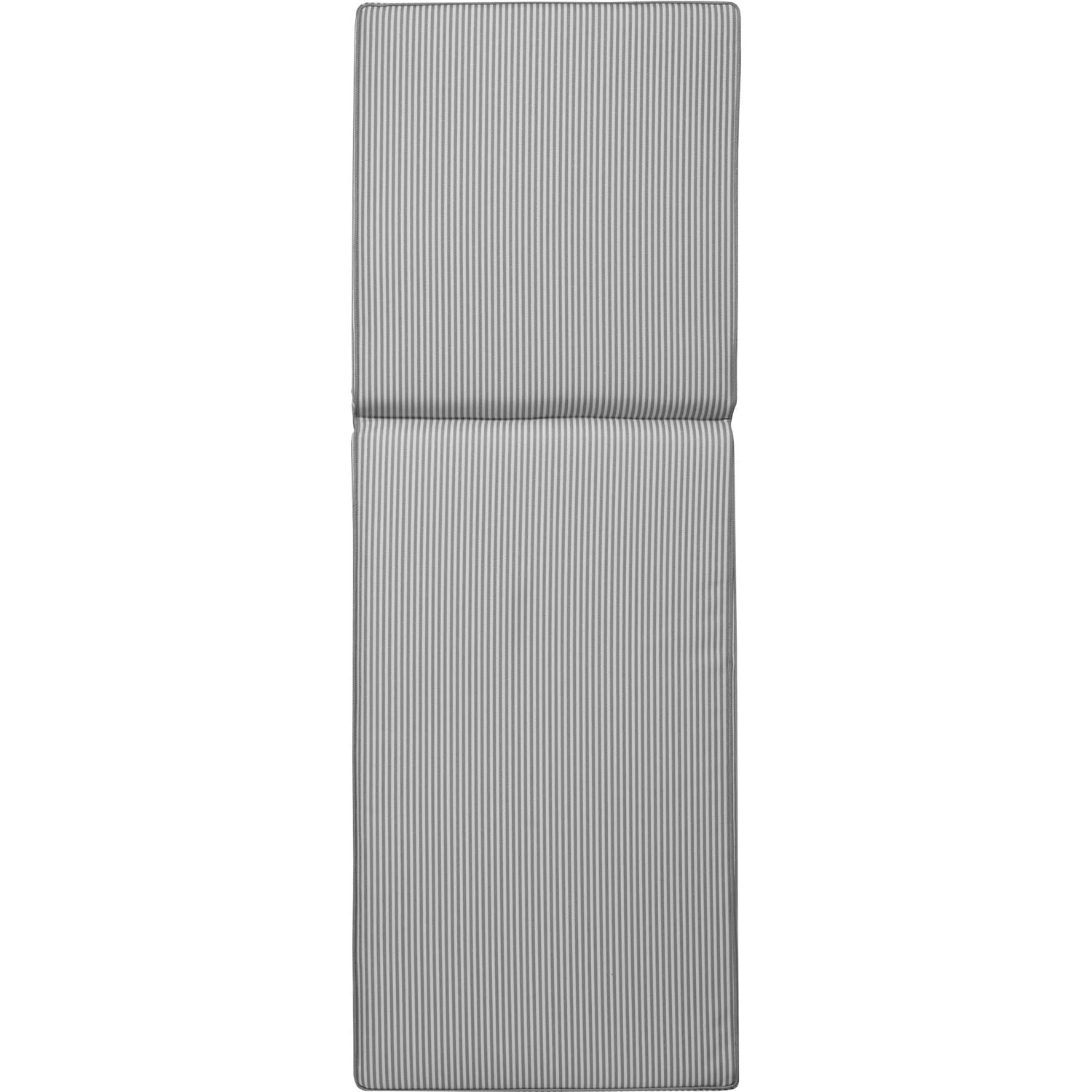 DIYTI Narrow Stripe Sunbed Cushion 60x186 Cm, Grey 1 DIYTI Narrow Stripe Sunbed Cushion 60x186 Cm, Grey