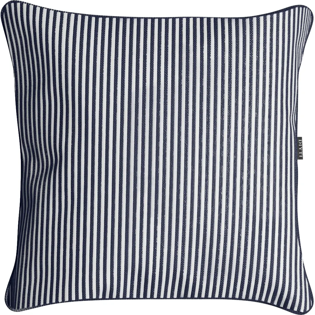 DIYTI Narrow Stripe Cushion 45x45 Cm, Navy 1 DIYTI Narrow Stripe Cushion 45x45 Cm, Navy
