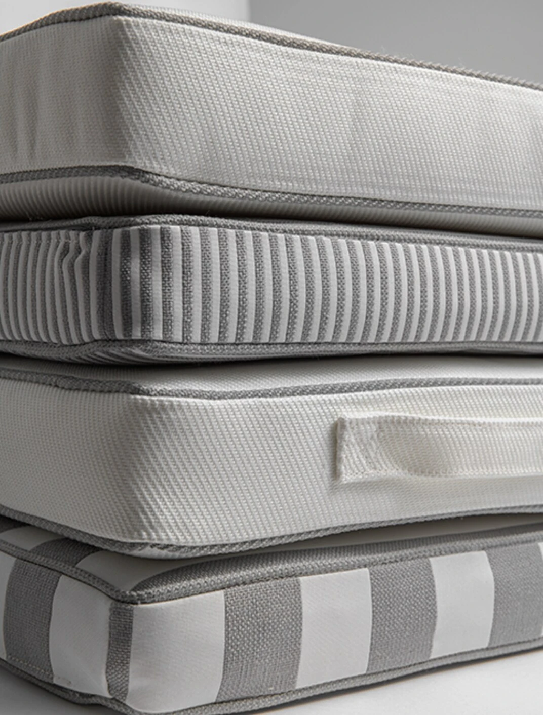 DIYTI Narrow Stripe Cushion 45x45 Cm, Grey 2 DIYTI Narrow Stripe Cushion 45x45 Cm, Grey - Image 2