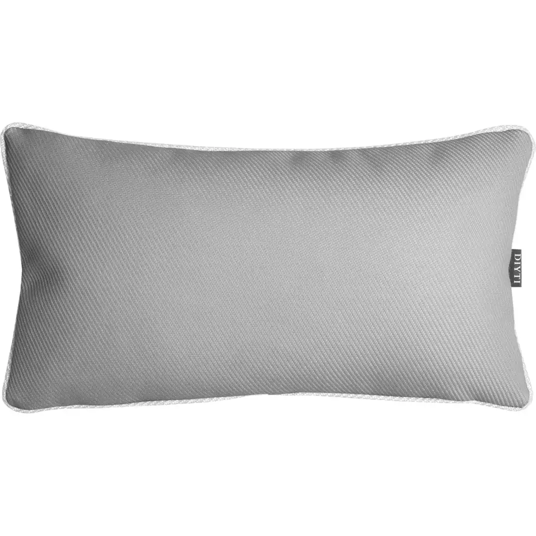 DIYTI Plain Cushion 25x45 Cm, Grey 1 DIYTI Plain Cushion 25x45 Cm, Grey