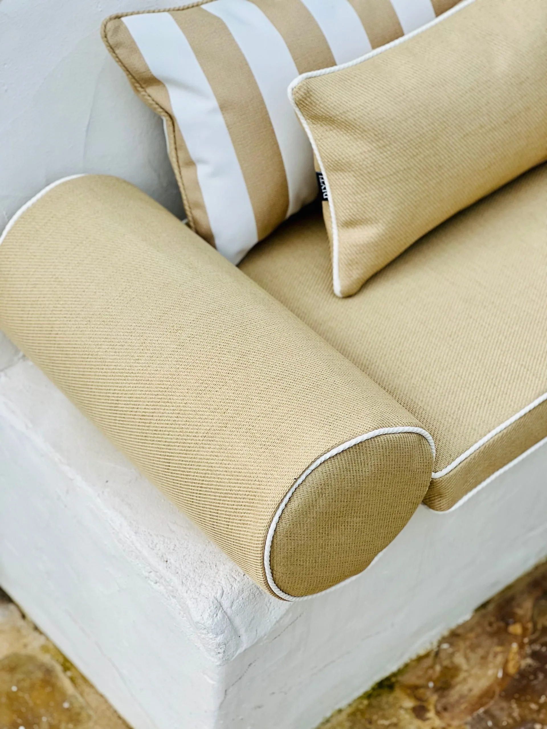 DIYTI Plain Cushion 17x45 Cm, Beige 2 DIYTI Plain Cushion 17x45 Cm, Beige - Image 2