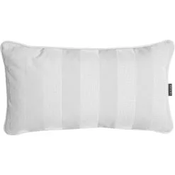 DIYTI Wide Stripe Cushion 25x45 Cm, White