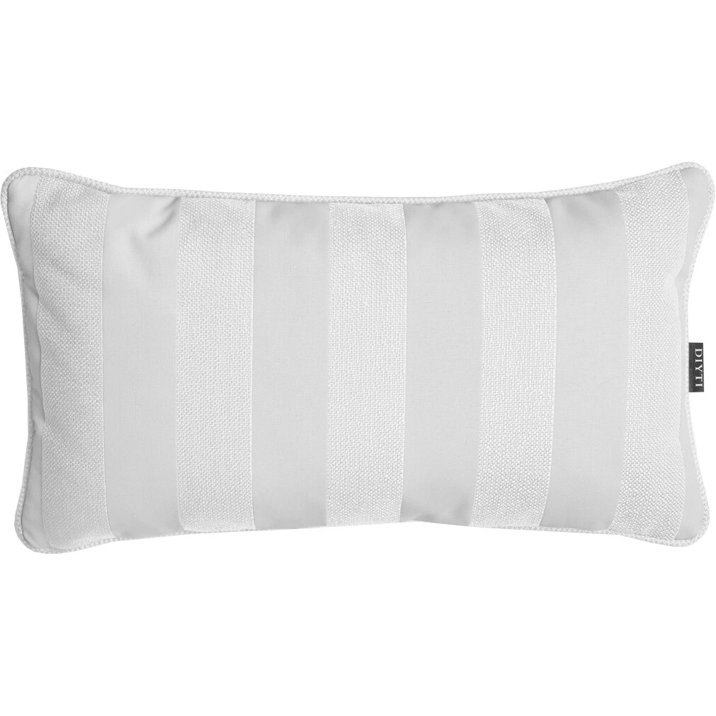 DIYTI Wide Stripe Cushion 25x45 Cm, White 1 DIYTI Wide Stripe Cushion 25x45 Cm, White