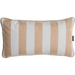 DIYTI Wide Stripe Cushion 25x45 Cm, Beige