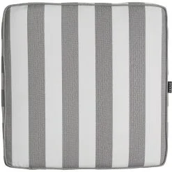 DIYTI Wide Stripe Cushion 45x45 Cm, Grey