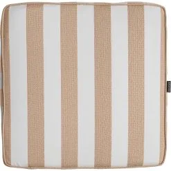 DIYTI Wide Stripe Cushion 45x45 Cm, Beige