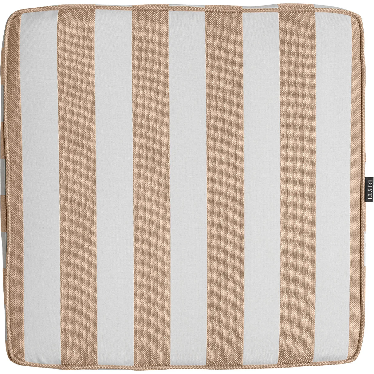 DIYTI Wide Stripe Cushion 45x45 Cm, Beige 1 DIYTI Wide Stripe Cushion 45x45 Cm, Beige