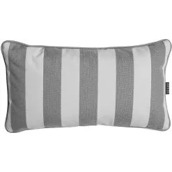 DIYTI Wide Stripe Cushion 25x45 Cm, Grey