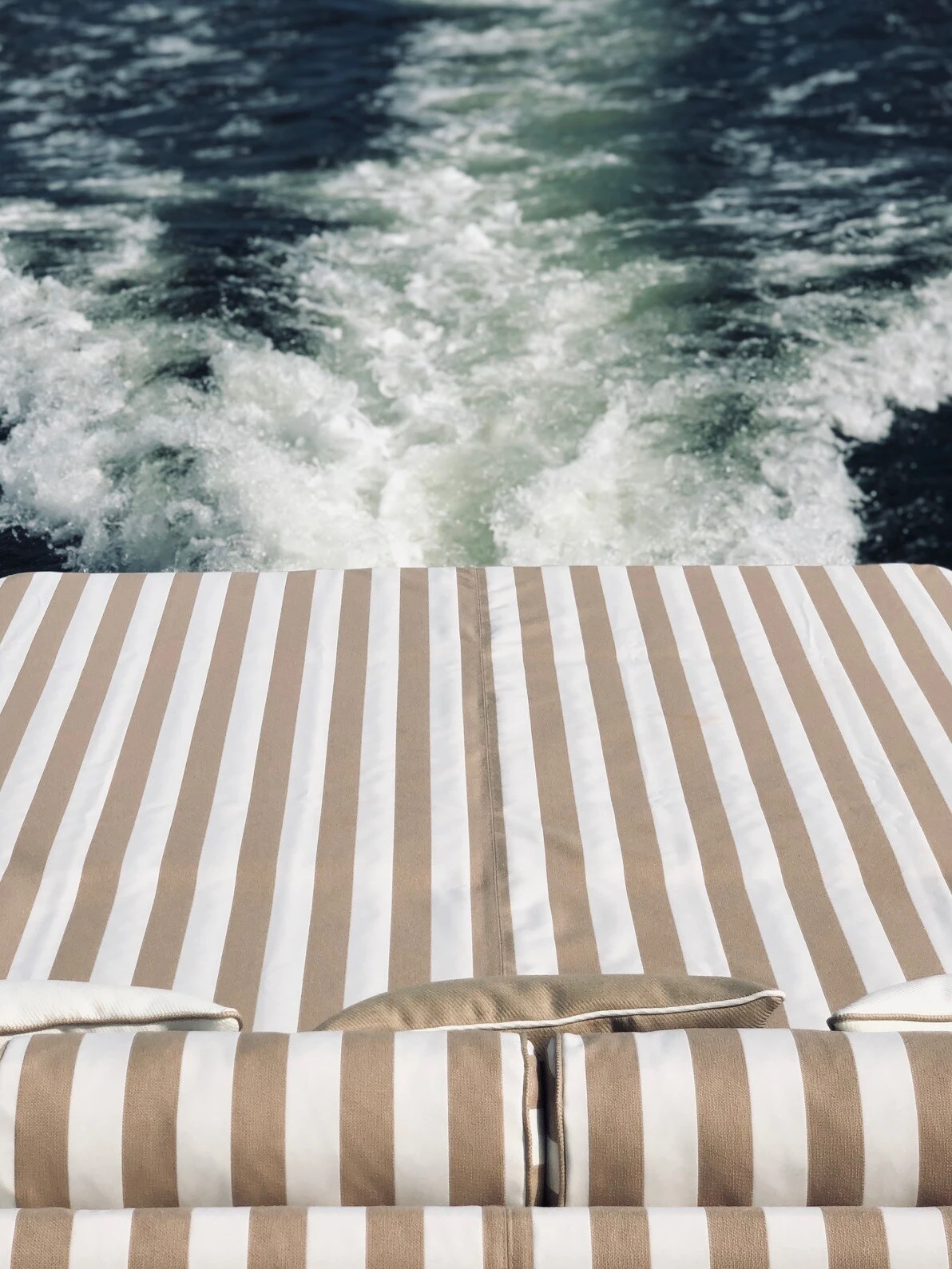 DIYTI Wide Stripe Cushion 17x45 Cm, Beige 2 DIYTI Wide Stripe Cushion 17x45 Cm, Beige - Image 2