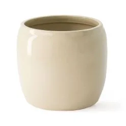 Ernst Pot Glazed Stoneware Ø14 Cm, Beige