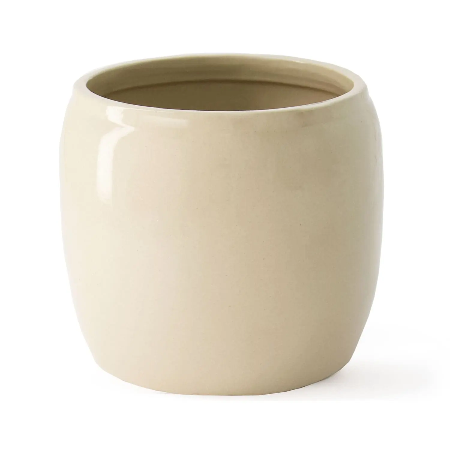 Ernst Pot Glazed Stoneware Ø22,5 Cm, Beige 1 Ernst Pot Glazed Stoneware Ø22,5 Cm, Beige