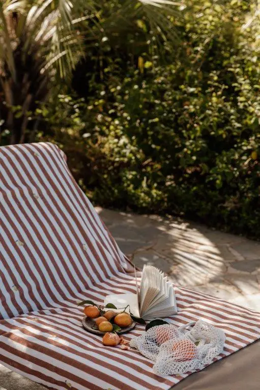 Garbo & Friends Stripe Pear Bath Sheet, 100x150 Cm 6 Garbo & Friends Stripe Pear Bath Sheet, 100x150 Cm - Image 6