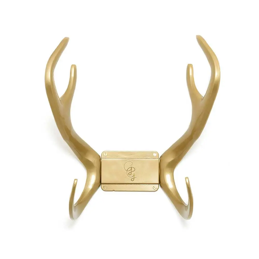 Garden Glory Reindeer Wall Mount, Gold 1 Garden Glory Reindeer Wall Mount, Gold