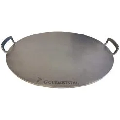 Gourmetstål Steel Griddle Round With Handle, 49 Cm