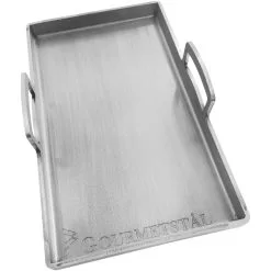 Gourmetstål Steel Griddle With Handles, 25x42 Cm