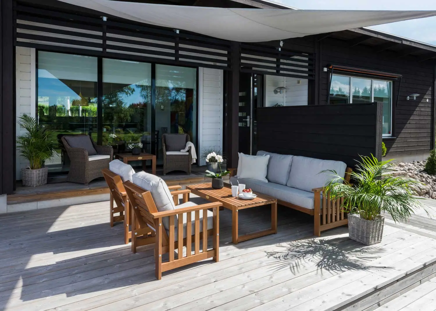 Hillerstorp Gotland Cushions Armchair, Grey 3 Hillerstorp Gotland Cushions Armchair, Grey - Image 3