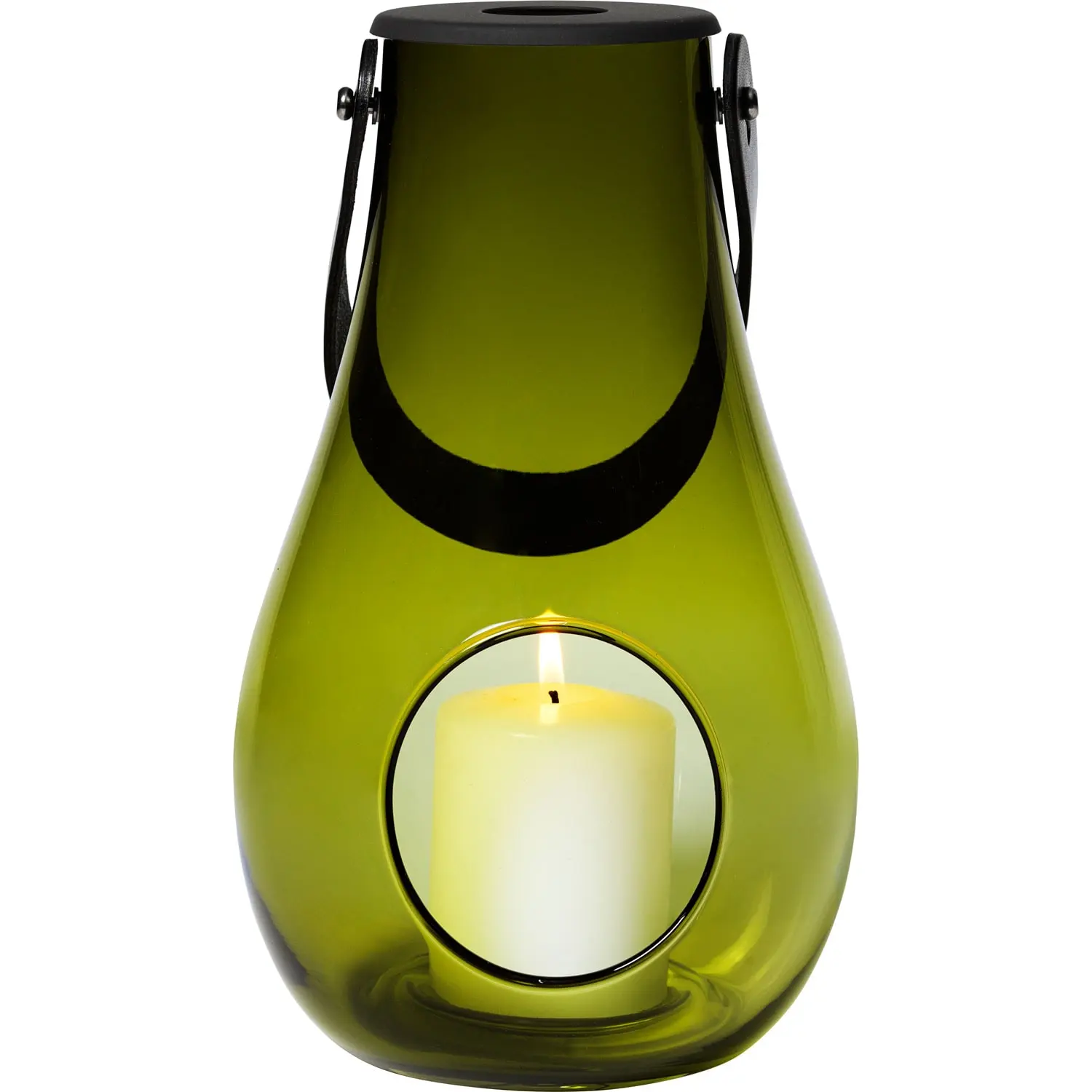 Holmegaard Design With Light Lantern Olive, H25 Cm 2 Holmegaard Design With Light Lantern Olive, H25 Cm - Image 2