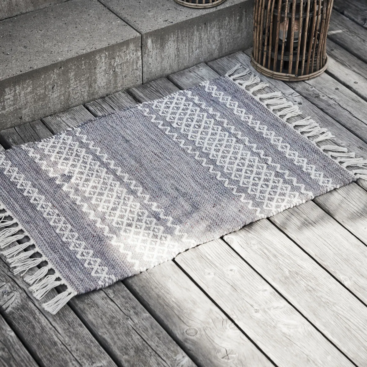 House Doctor Ciero Rug Light Grey, 50x70 Cm 2 House Doctor Ciero Rug Light Grey, 50x70 Cm - Image 2