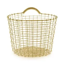 Korbo Bin 16 Basket, Brass