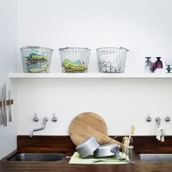 Korbo Bucket 24 Basket, Galvanized -Cheap Sagaform Store korbo bucket basket galvanized 8