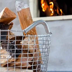 Korbo Classic 35 Basket, Galvanized -Cheap Sagaform Store korbo classic basket galvanized 28