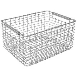 Korbo Rectangular 19 Basket, Galvanised