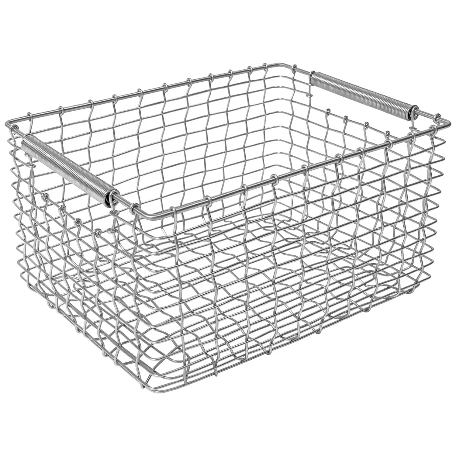 Korbo Rectangular 19 Basket, Galvanised 1 Korbo Rectangular 19 Basket, Galvanised