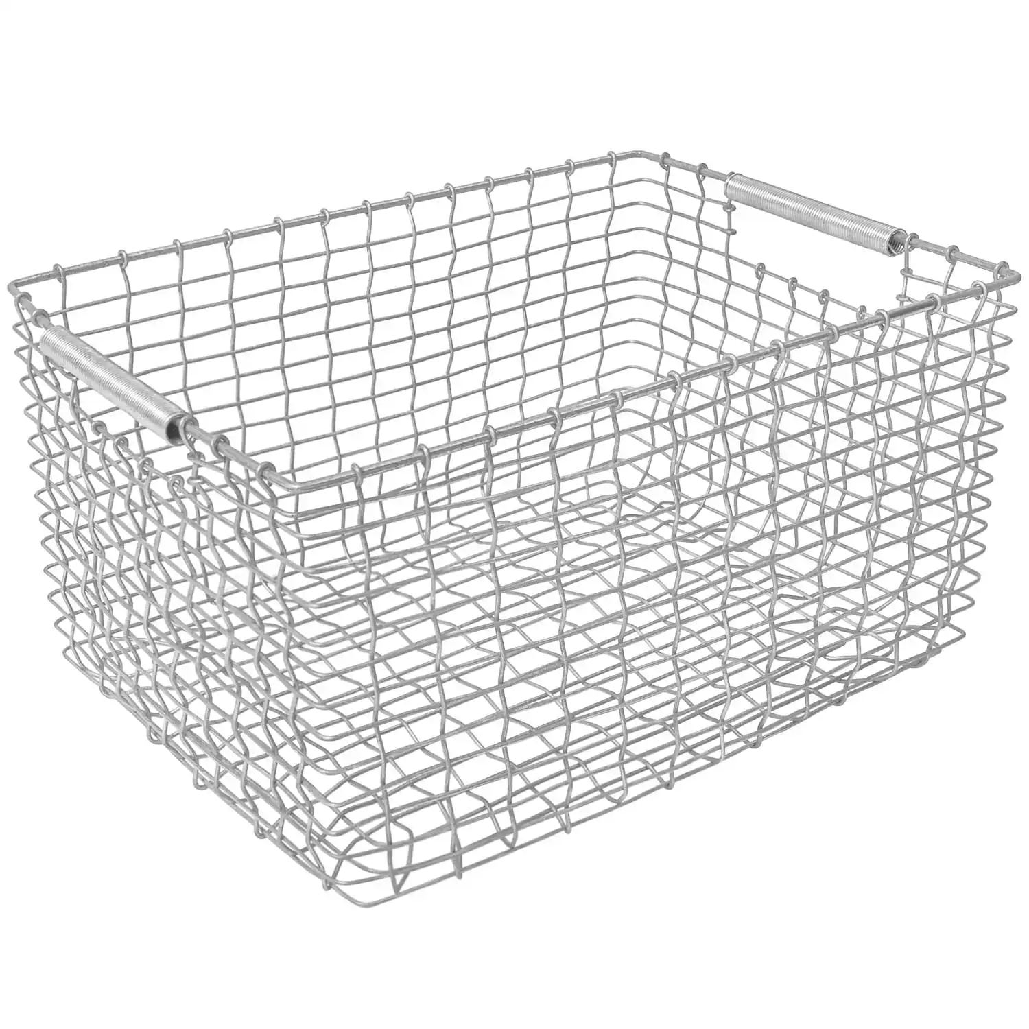 Korbo Rectangular 23 Basket, Galvanised 1 Korbo Rectangular 23 Basket, Galvanised