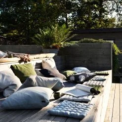 Linum Pepper Seat Cushion 40x40 Cm, Bronze Brown -Cheap Sagaform Store linum pepper seat cushion 40x40 cm 23