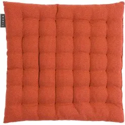 Linum Pepper Seat Cushion 40x40 Cm, Rusty Orange