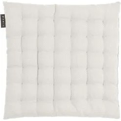 Linum Pepper Seat Cushion 40x40 Cm, White