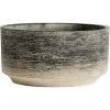 Muubs Kanji Pot Cement Black-grey, Ø23 Cm