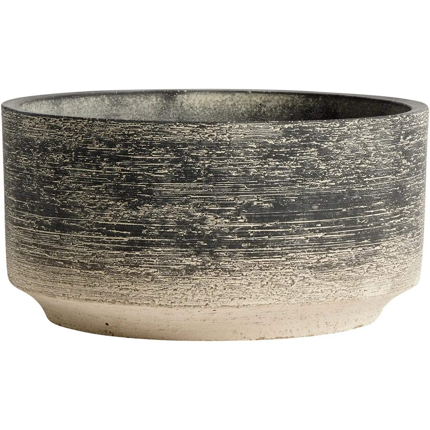 Muubs Kanji Pot Cement Black-grey, Ø23 Cm 1 Muubs Kanji Pot Cement Black-grey, Ø23 Cm