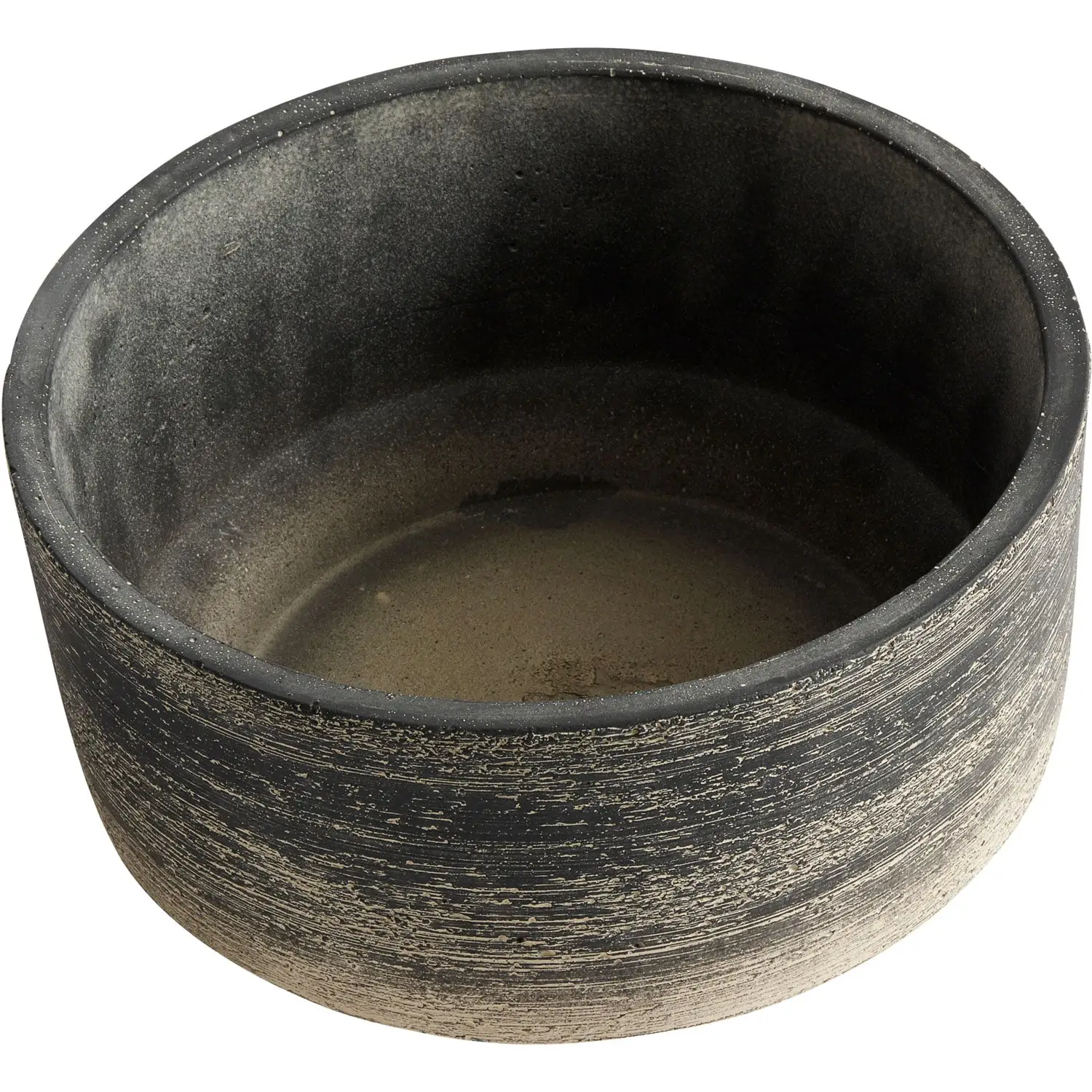 Muubs Kanji Pot Cement Black-grey, Ø23 Cm 2 Muubs Kanji Pot Cement Black-grey, Ø23 Cm - Image 2