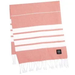 Recycled By Wille Alma Hamam Bath Sheet 80x180 Cm, Orange