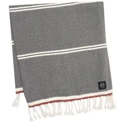 Recycled By Wille Amasra Hamam Bath Sheet 90x190 Cm, Dark Grey