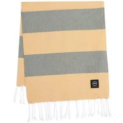 Recycled By Wille Kochi Hamam Bath Sheet 80x180 Cm, Green/Yellow